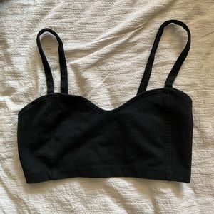 Brandy Melville black bralette with cut-out back